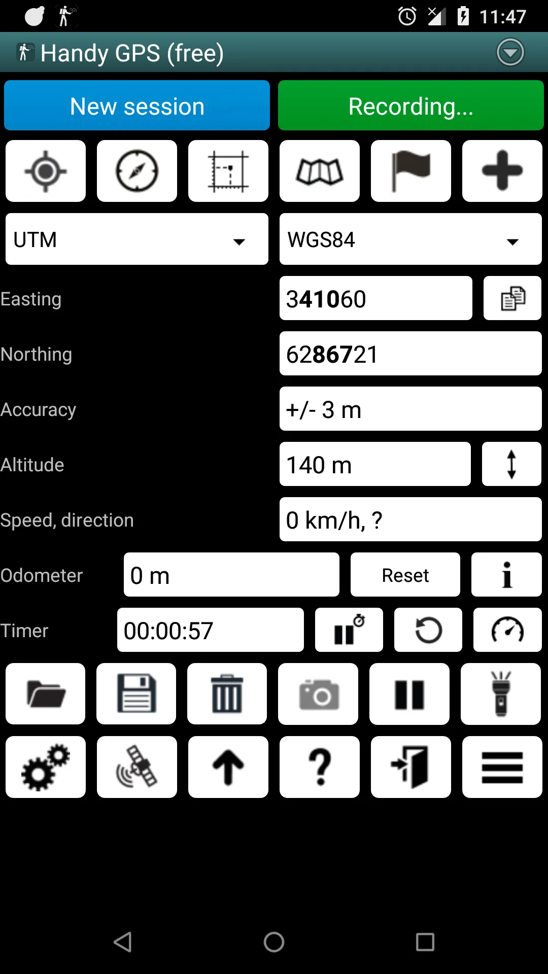 تطبيق Handy GPS Lite مهكر مهكر — لقطة 1