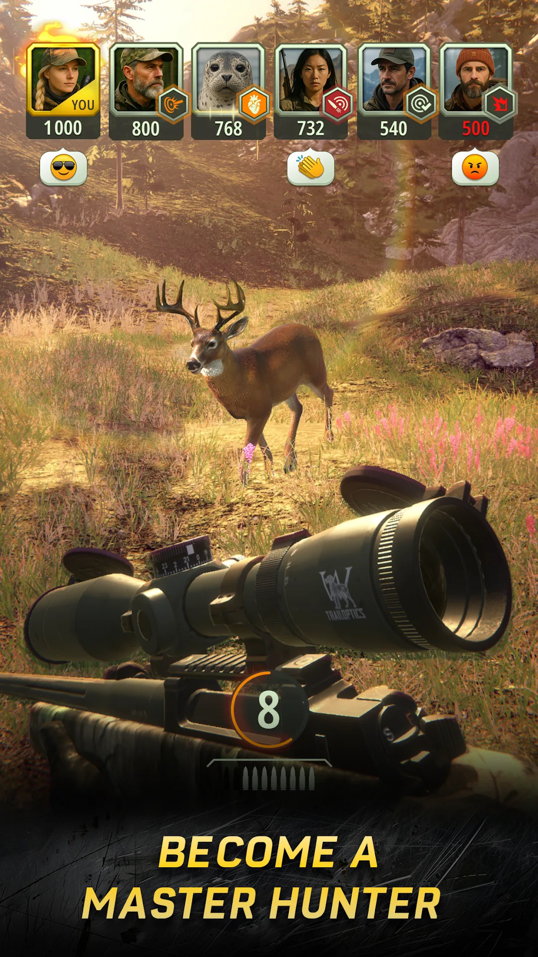 Hunting Rivals: Sniper Games MOD APK — Screenshot 1