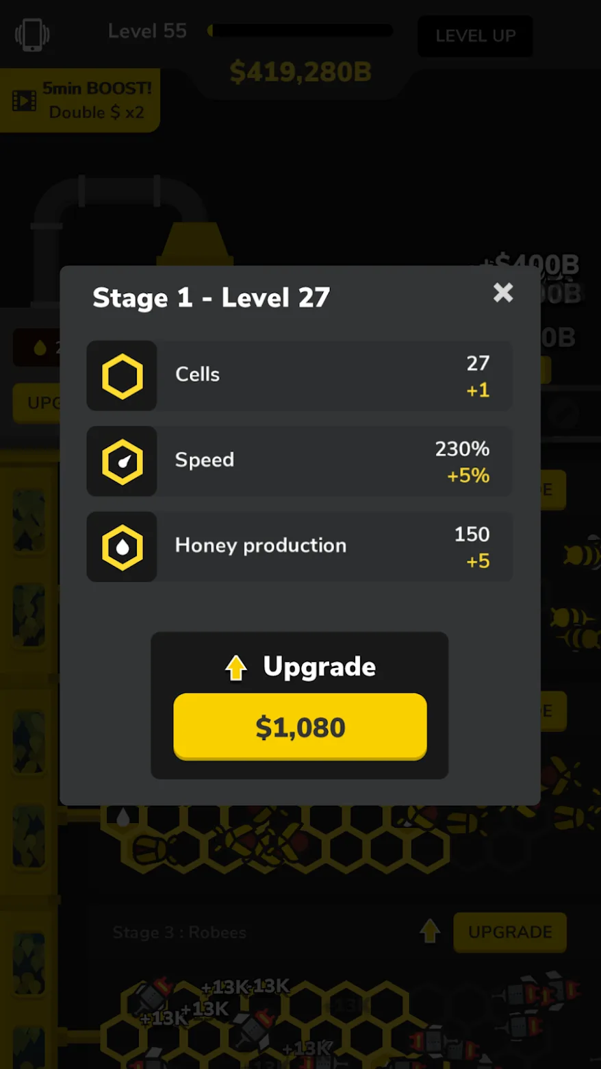 Idle Bee Factory Tycoon MOD APK — Screenshot 2