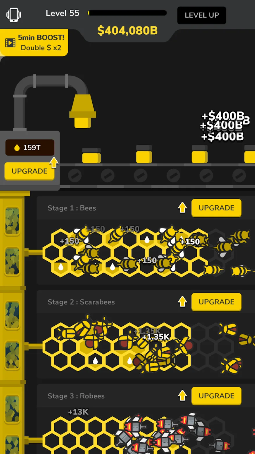 Idle Bee Factory Tycoon MOD APK — Screenshot 3