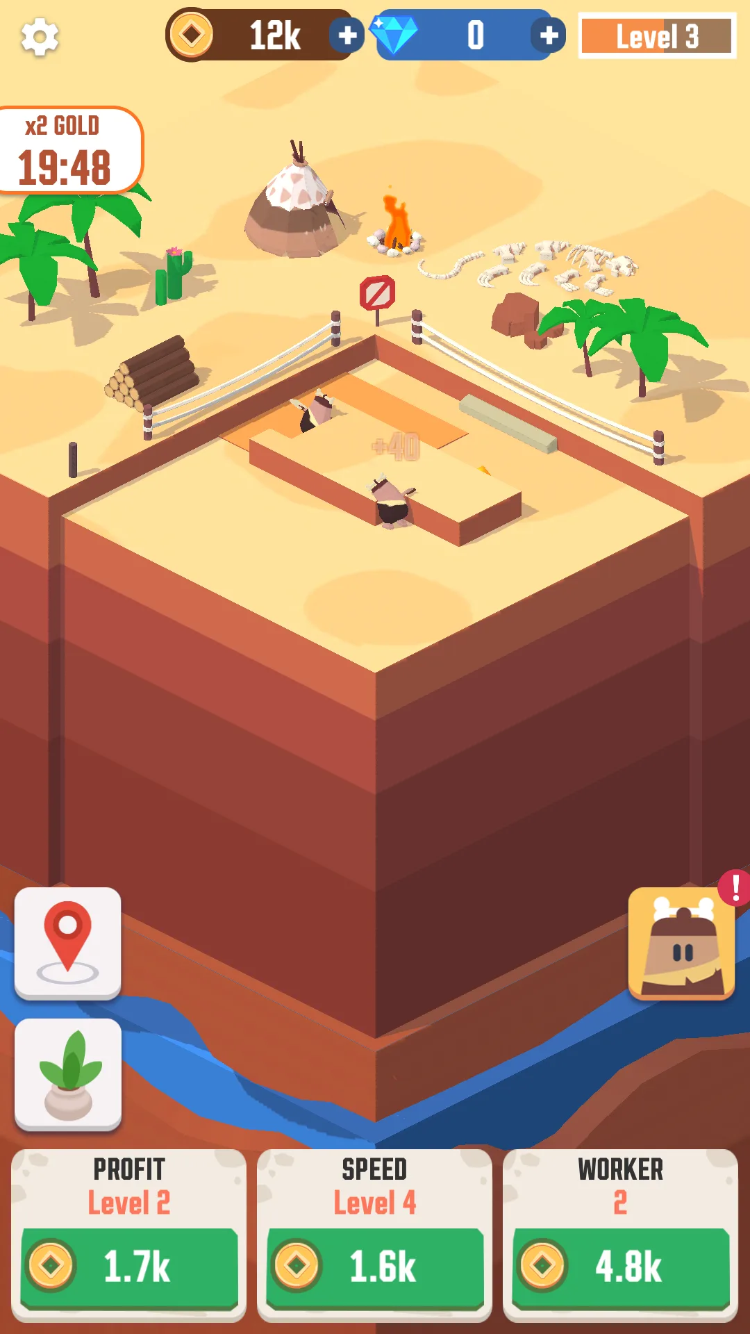Idle Digging MOD APK — Screenshot 1