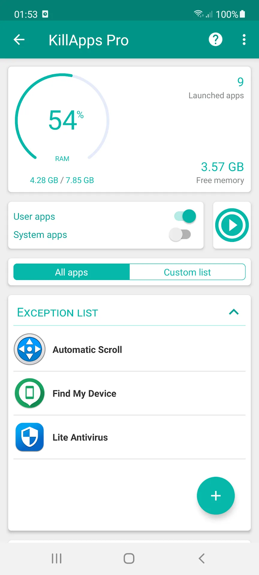 KillApps Pro مهكر مهكر — لقطة 1