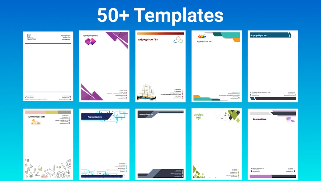 Letterhead Maker MOD APK — Screenshot 1
