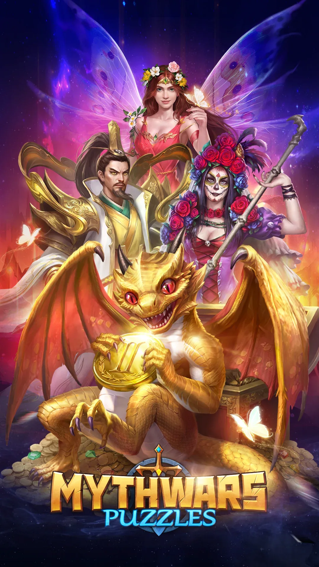 MythWars & Puzzles: RPG Match3 MOD — Screenshot 1