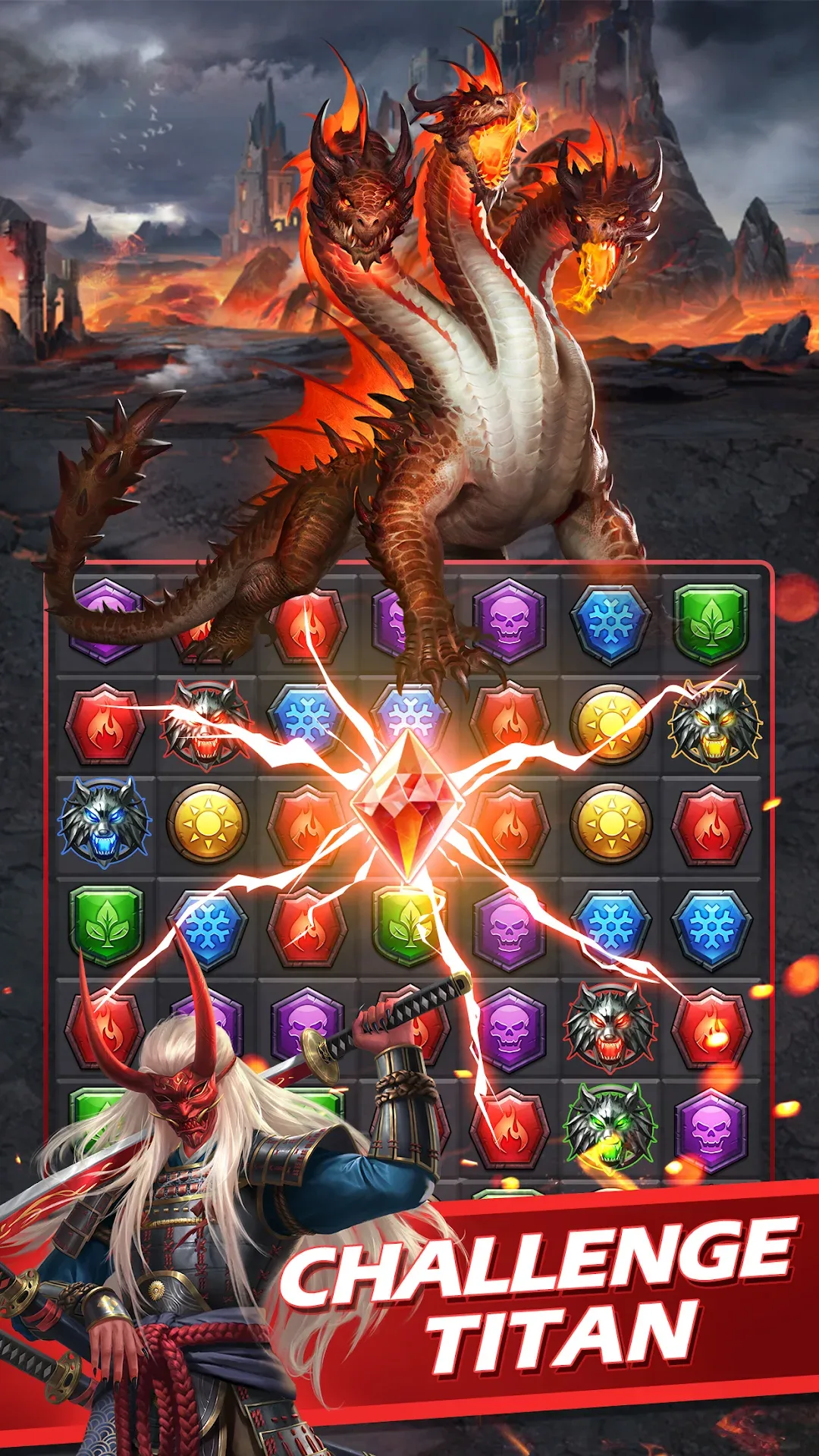 MythWars & Puzzles: RPG Match3 MOD — Screenshot 2