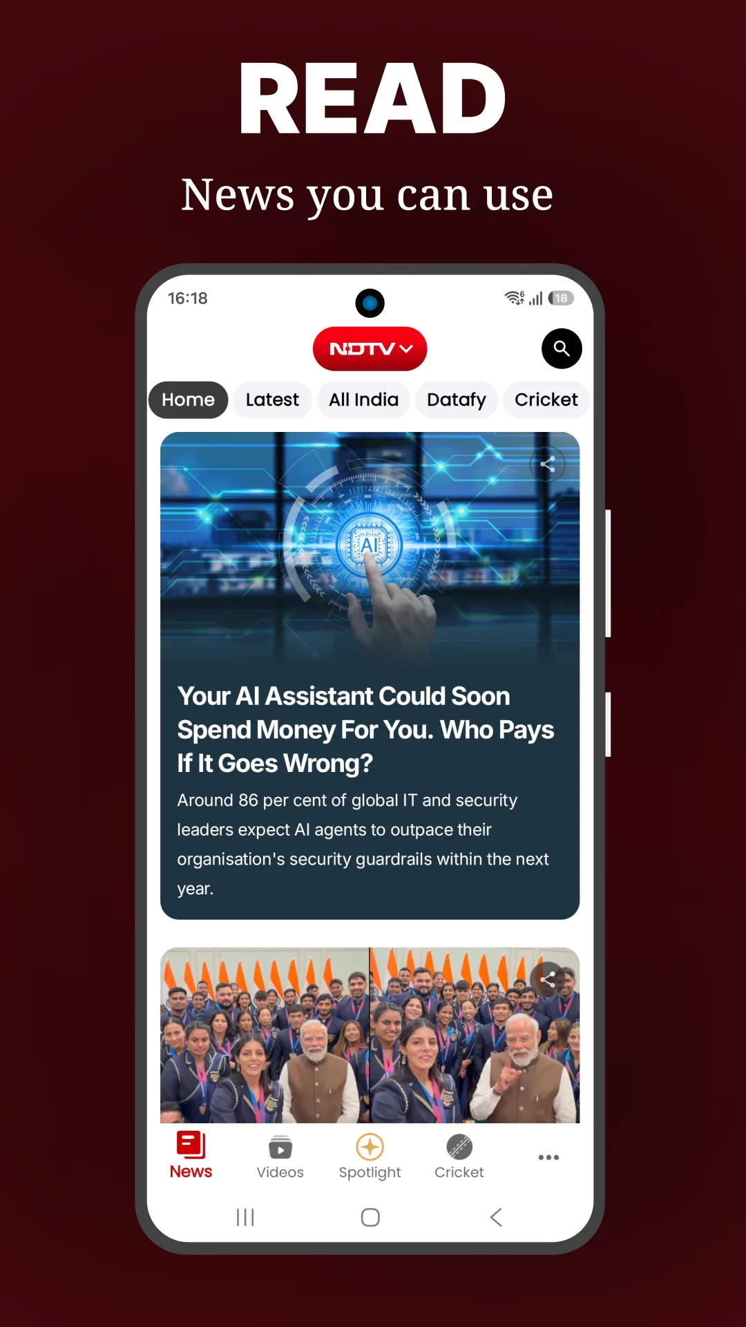 تطبيق NDTV News مهكر مهكر — لقطة 2