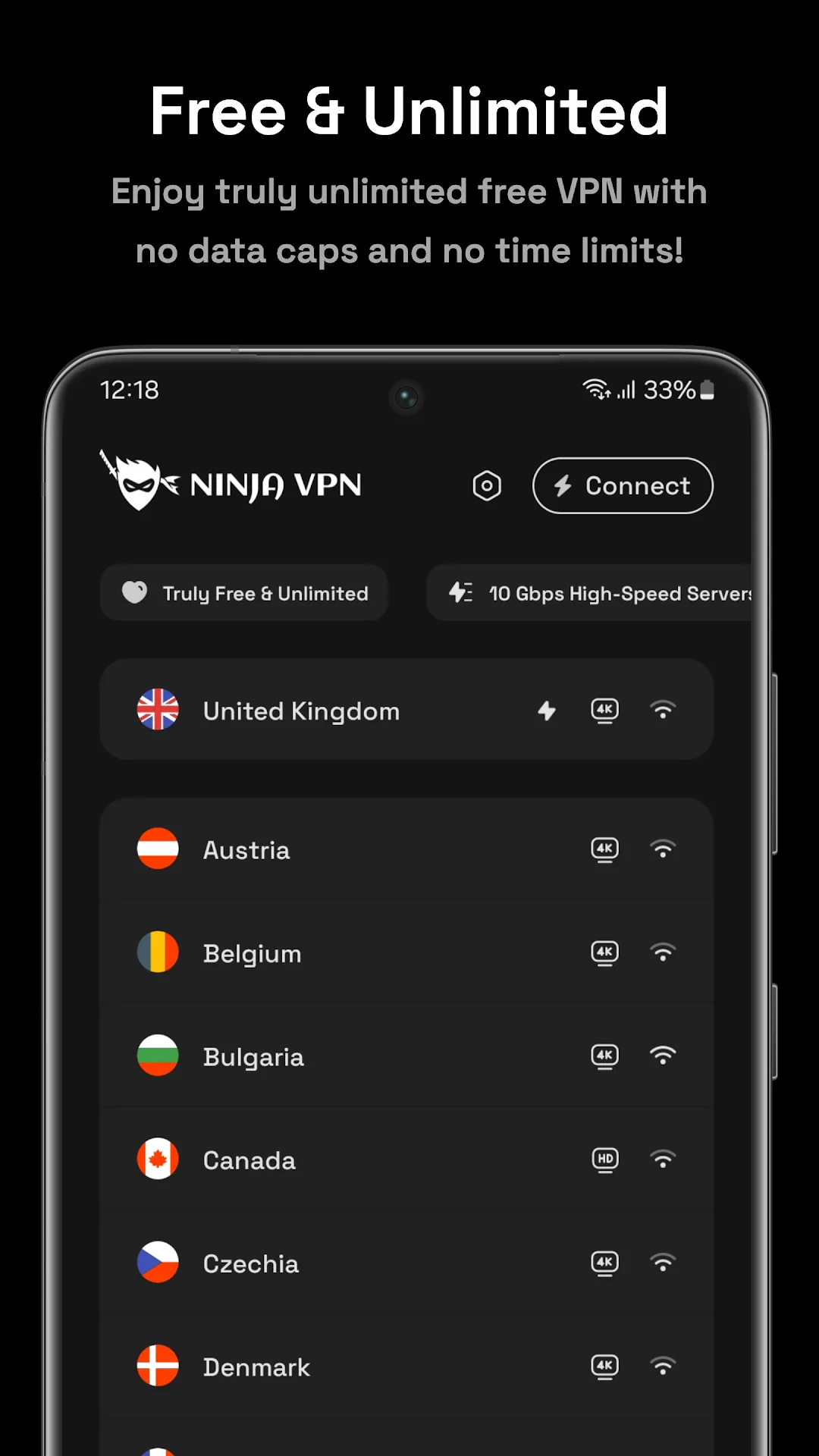 نinja VPN مهكر مهكر — لقطة 1