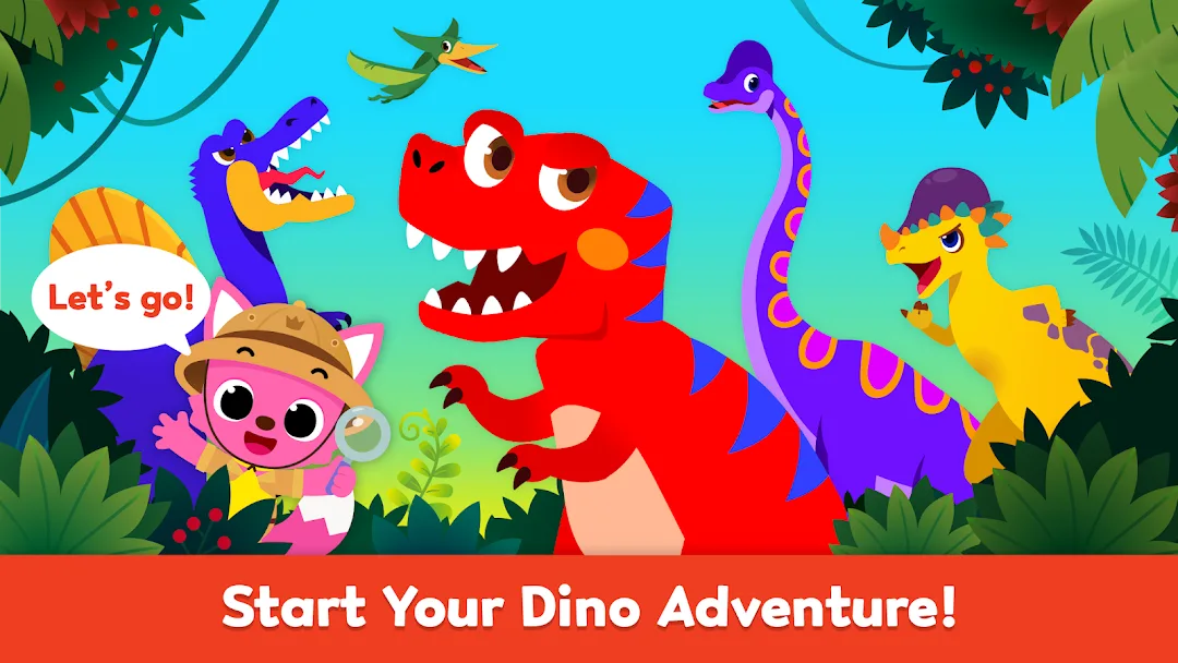 بيئة الديناصورات Pinkfong مهكرة مهكر — لقطة 1