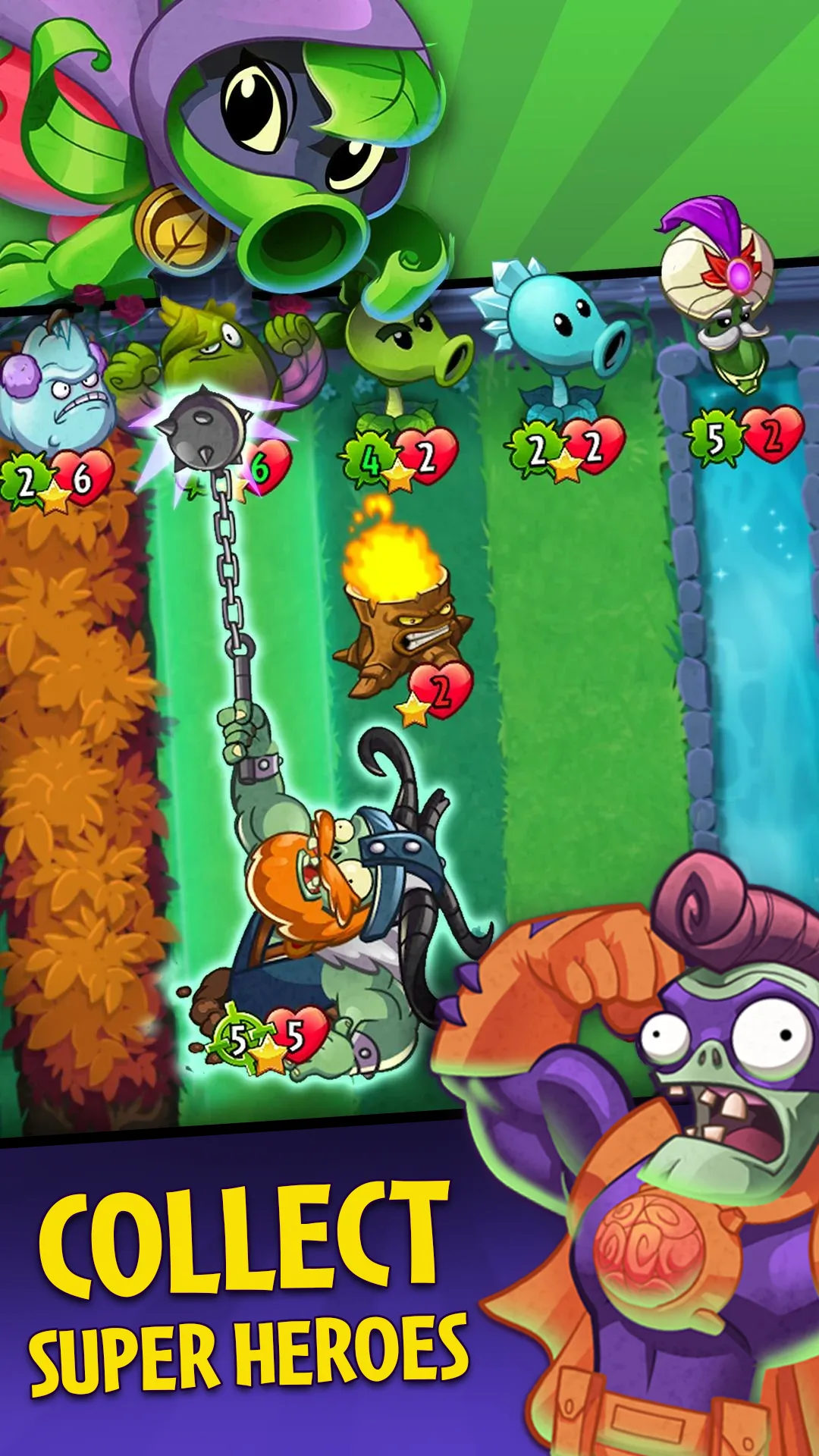 Plants vs Zombies Heroes مهكرة مهكرة — لقطة 1