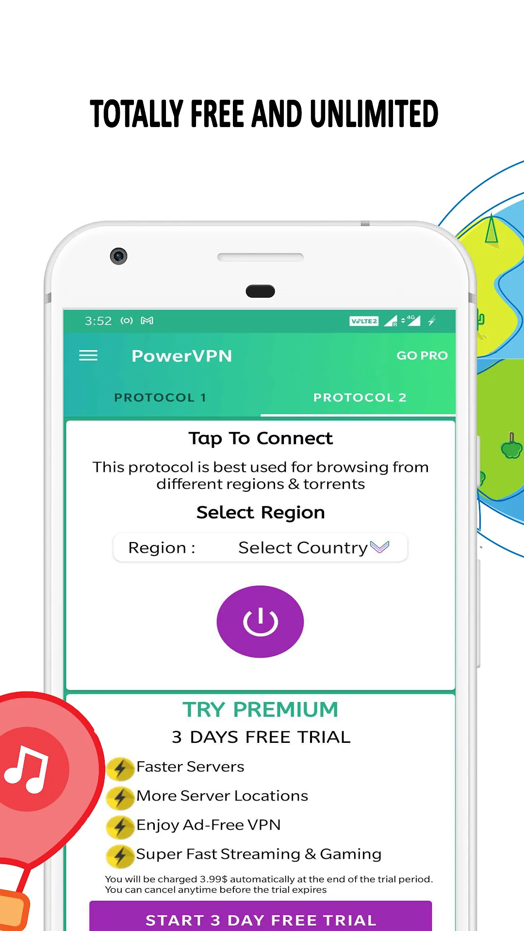 برنامج Power VPN مهكر مهكر — لقطة 2