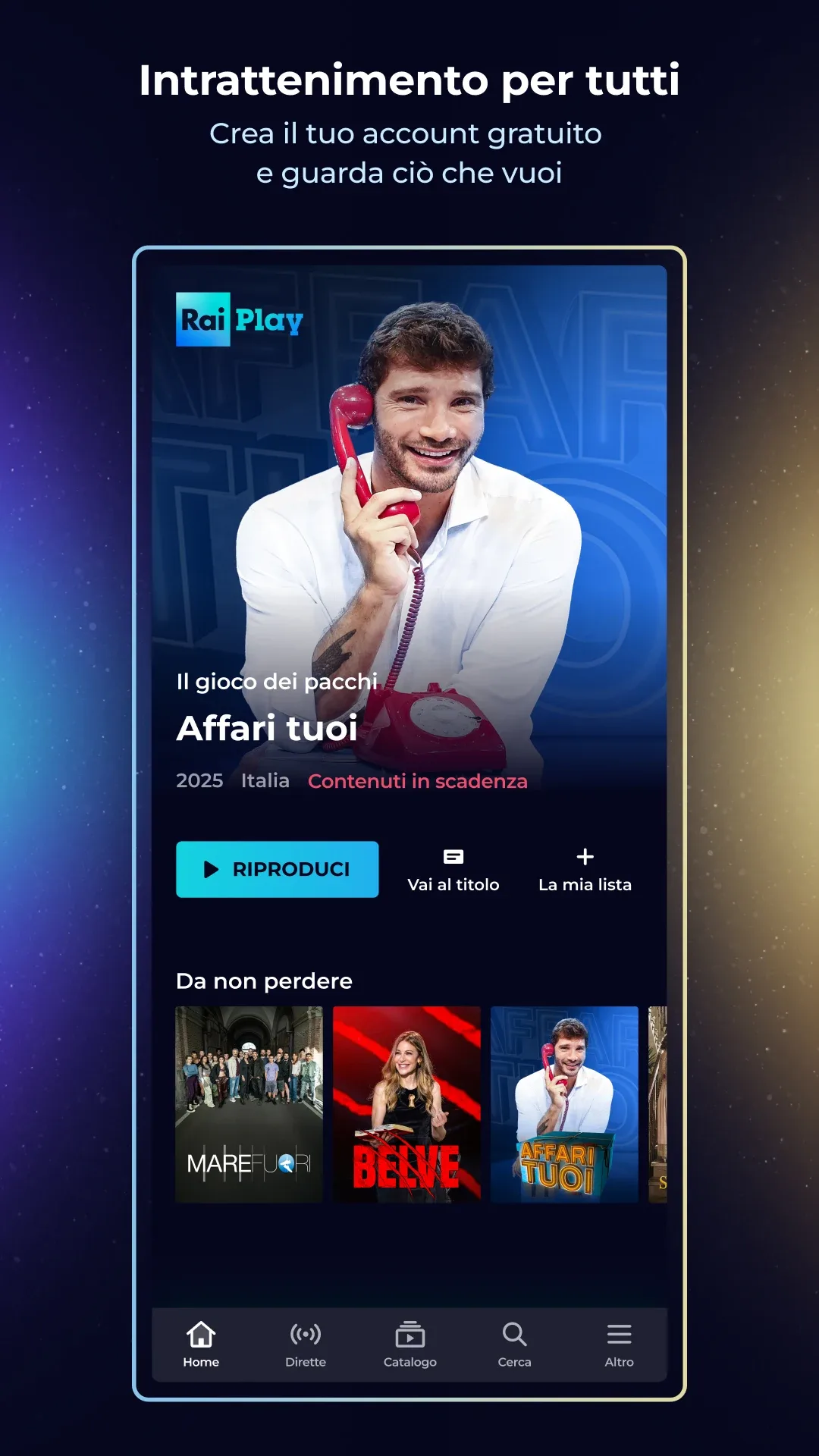 برنامج Raiplay مهكر مهكر — لقطة 3