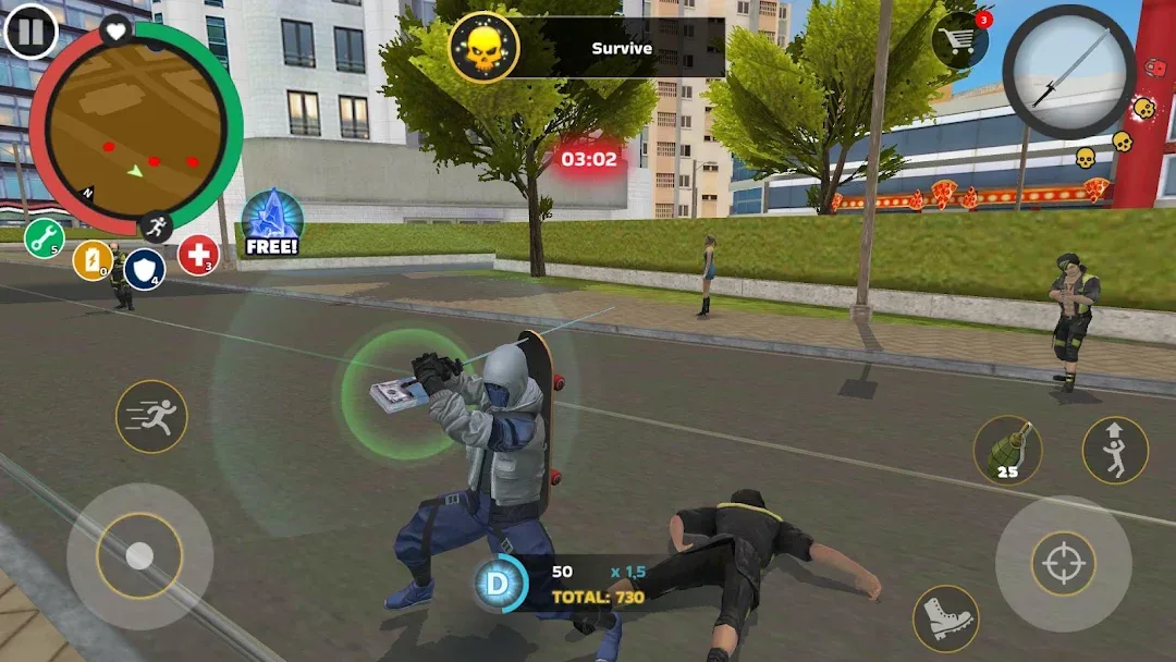 لعبة Rope Hero Mafia City Wars مهكرة مهكرة — لقطة 1