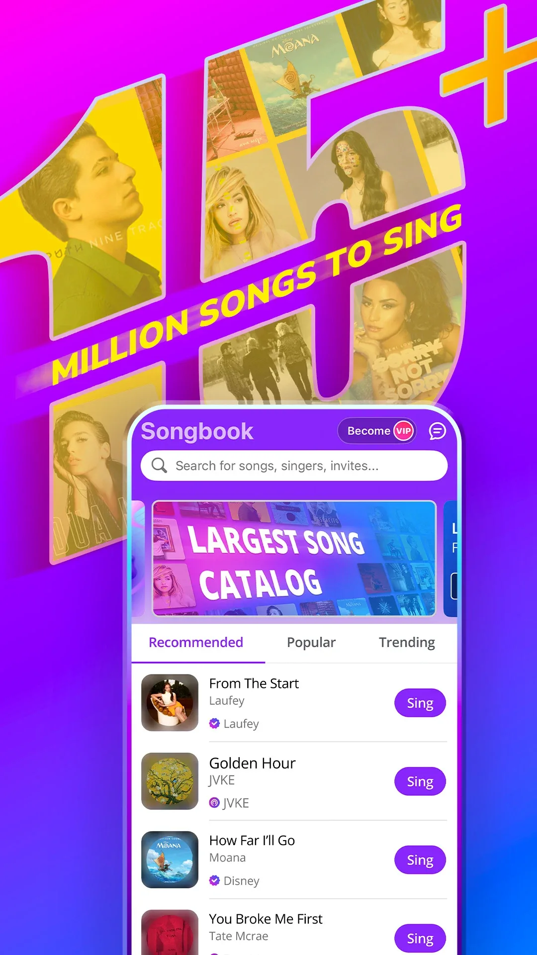 برنامج الغناء Smule مهكر مهكر — لقطة 1