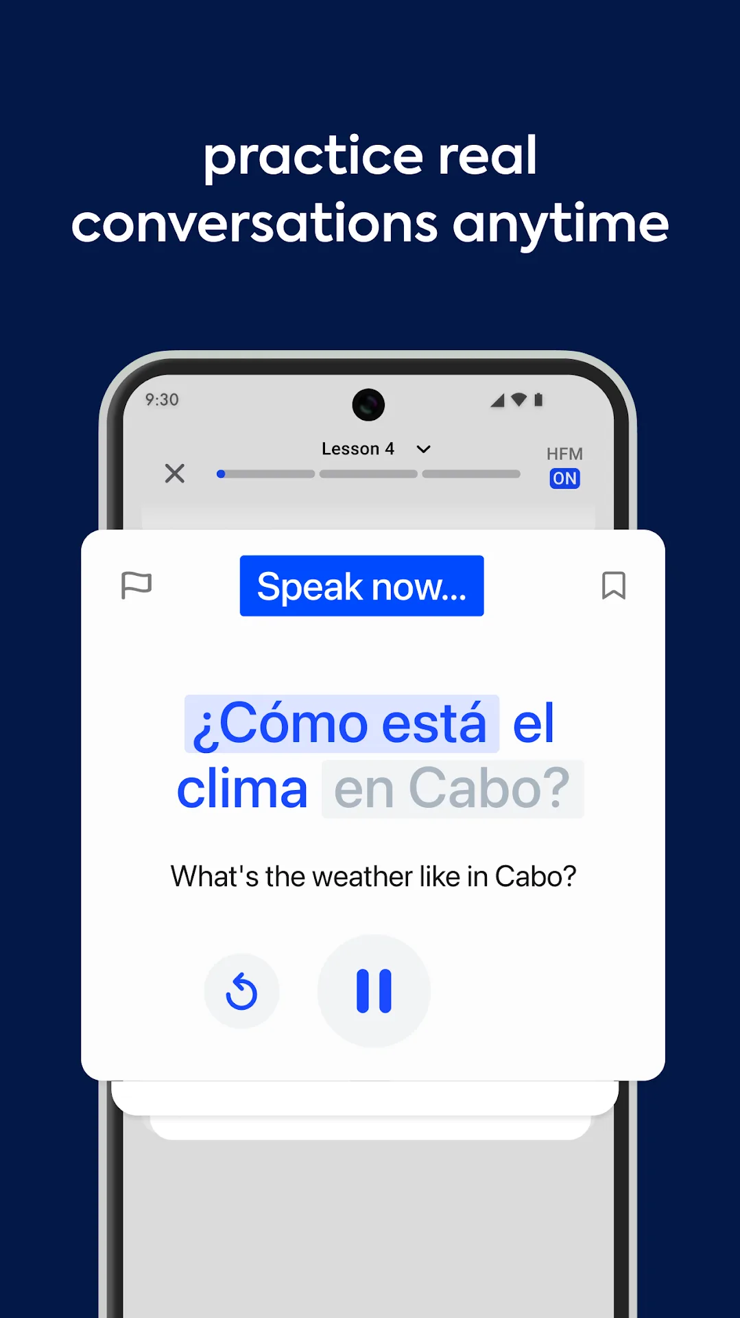 تطبيق تعلم اللغات Speak مهكر — لقطة 2