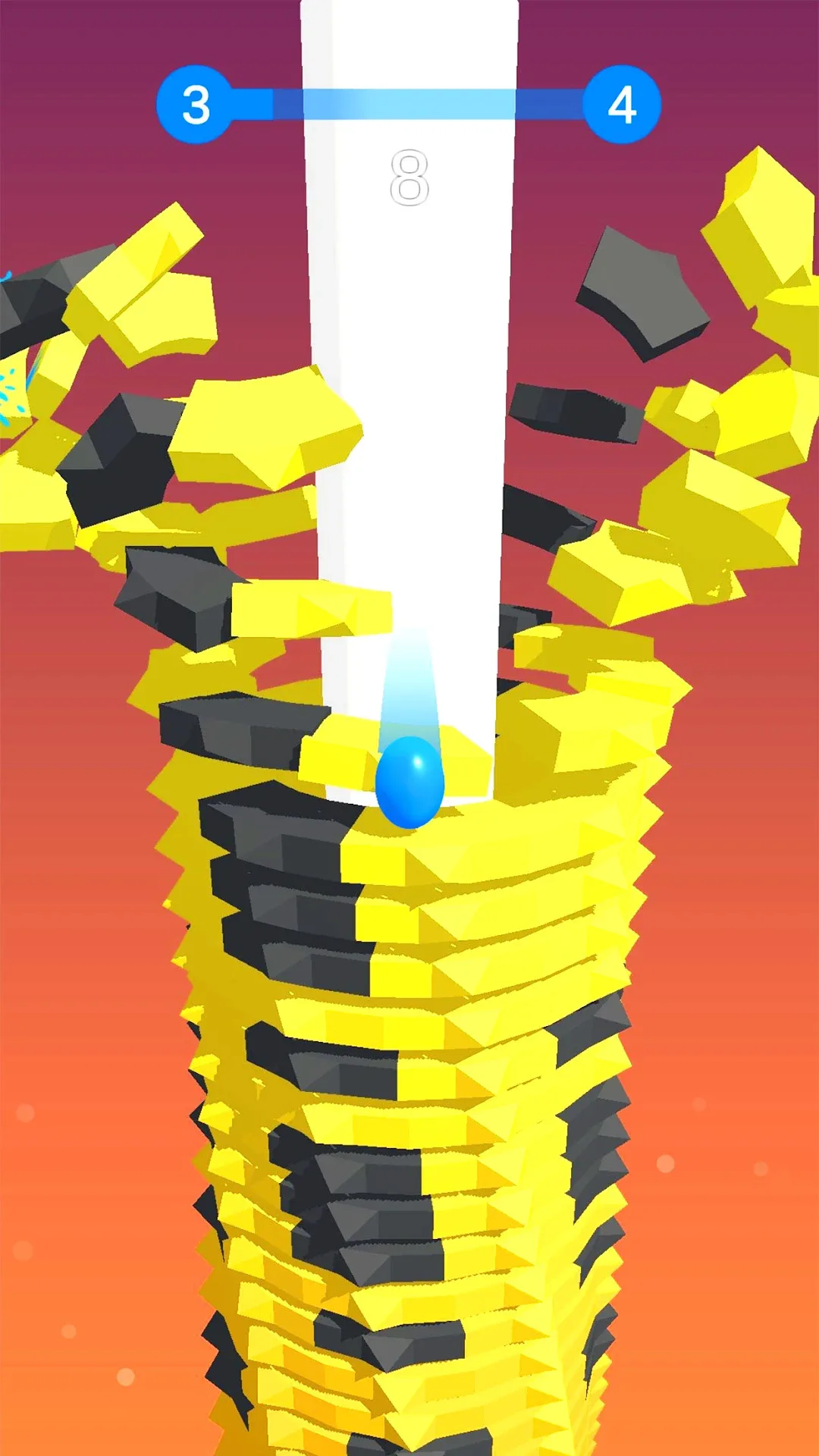 لعبة Drop Stack Ball مهكرة مهكرة — لقطة 2