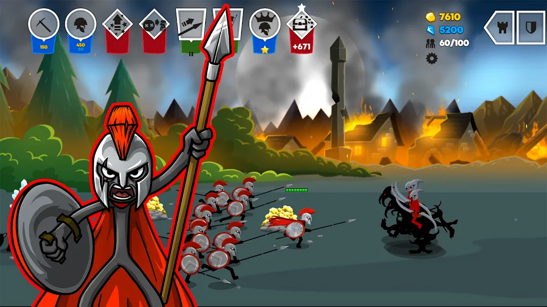 لعبة Stick War 3 مهكرة مهكرة — لقطة 3