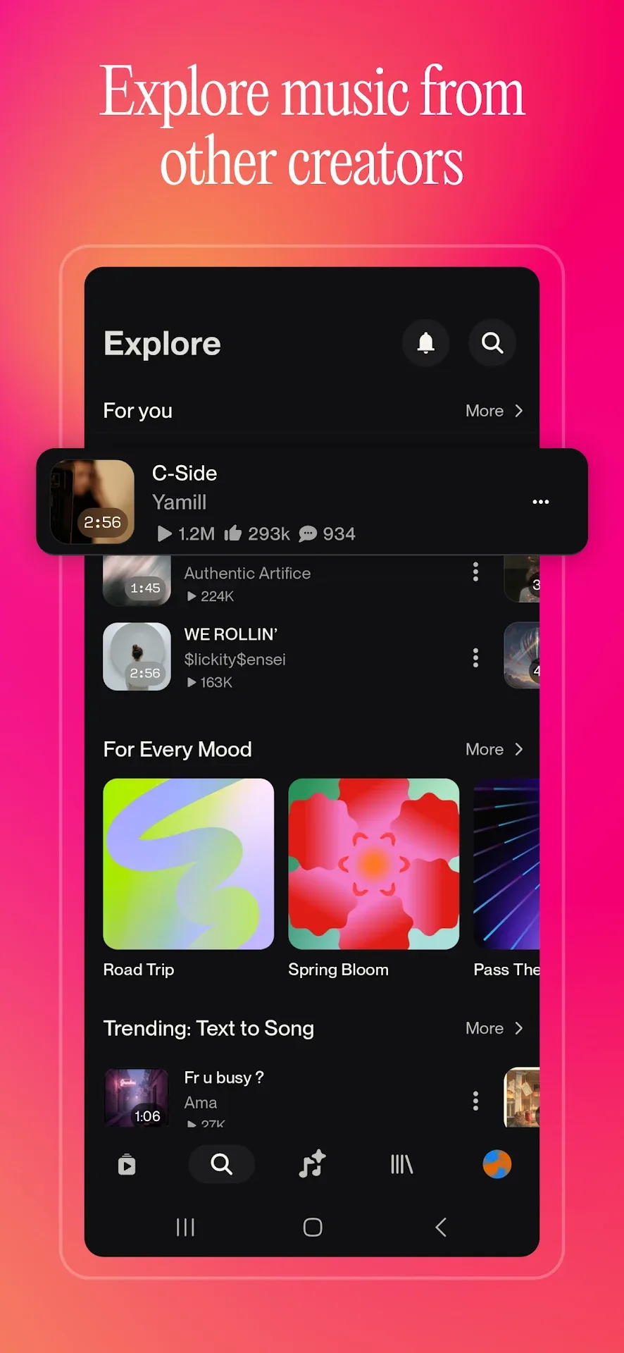 تطبيق موسيقى Suno AI مهكر مهكر — لقطة 3
