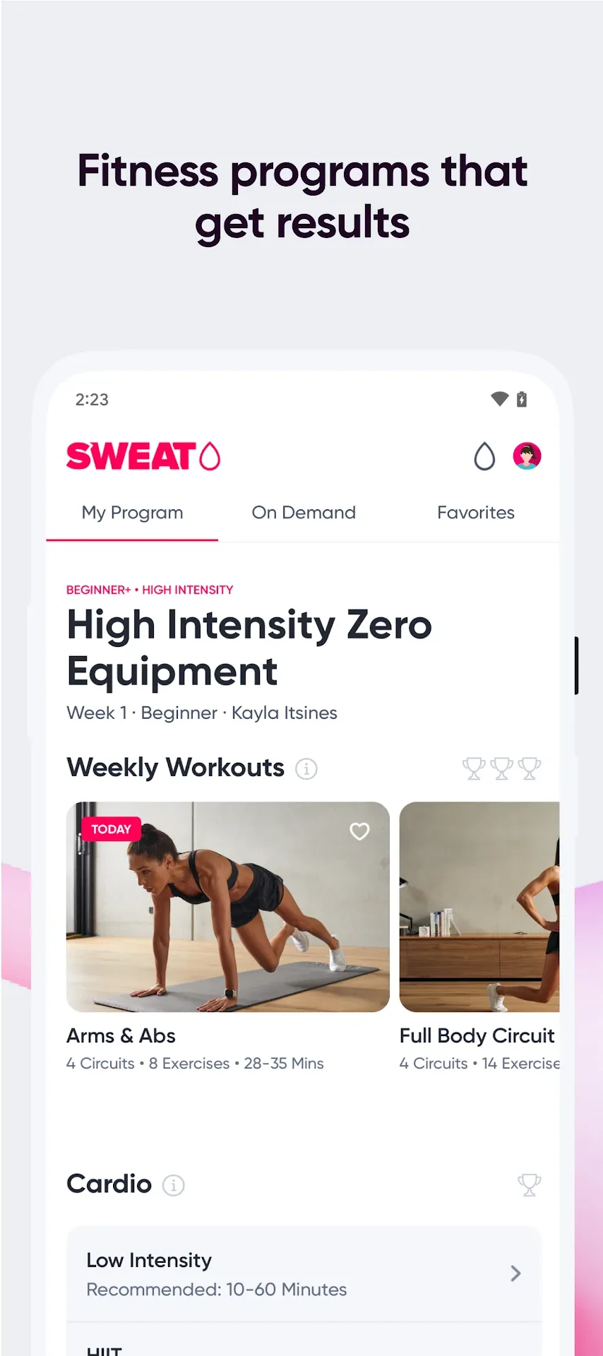 تطبيق Sweat Fitness Pro مهكر مهكر — لقطة 2