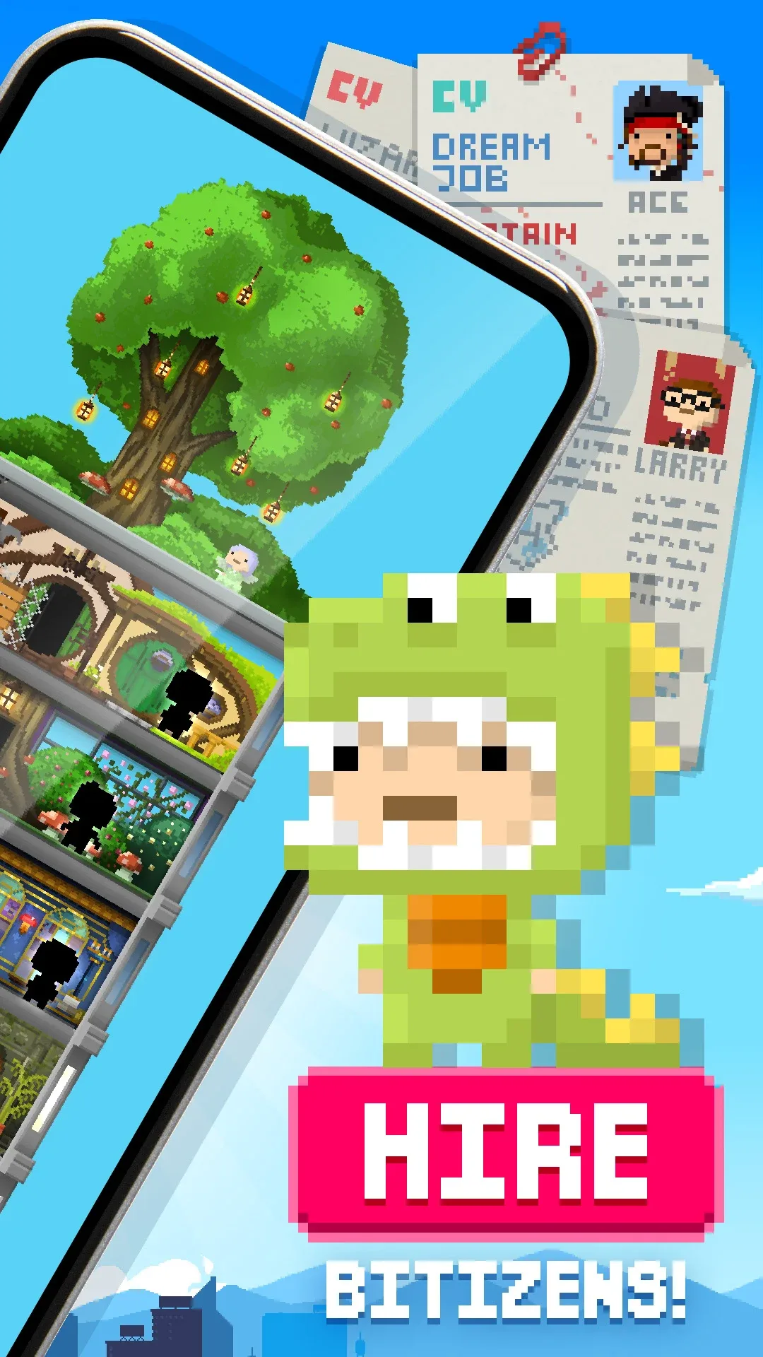 لعبة Tiny Tower مهكرة مهكرة — لقطة 2