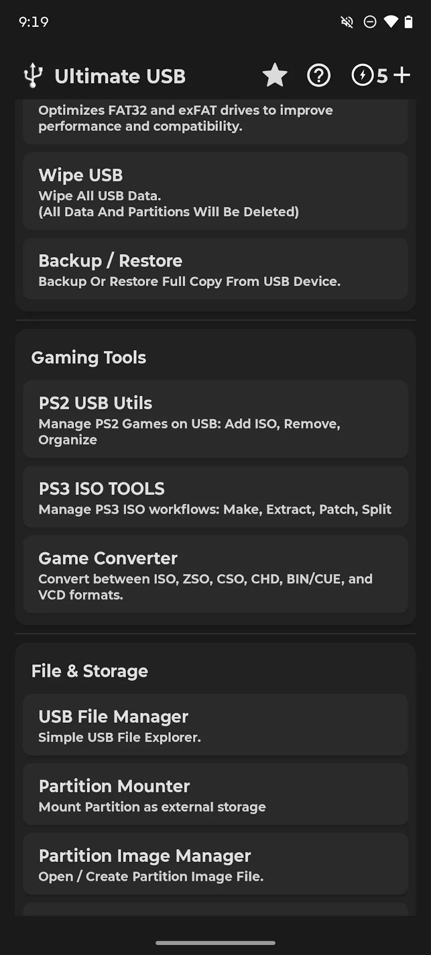 تطبيق Ultimate USB مهكر مهكر — لقطة 2