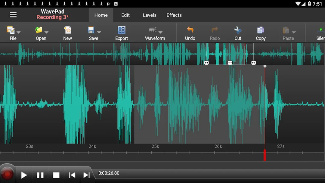 محرر صوت WavePad مهكر مهكر — لقطة 1