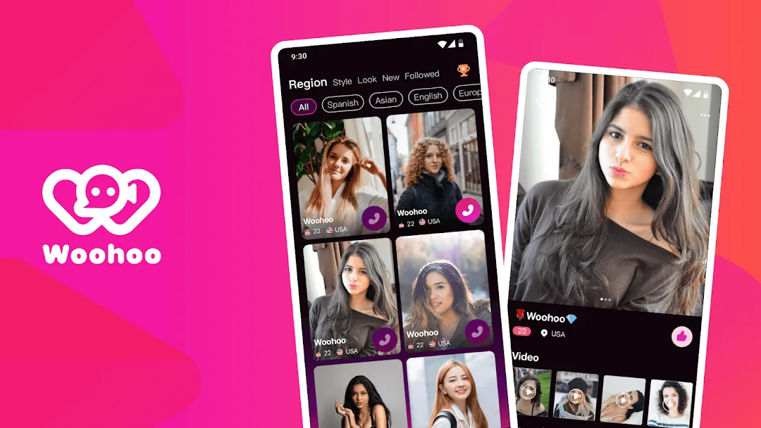تطبيق Woohoo لايف فيديو شات مهكر مهكر — لقطة 1