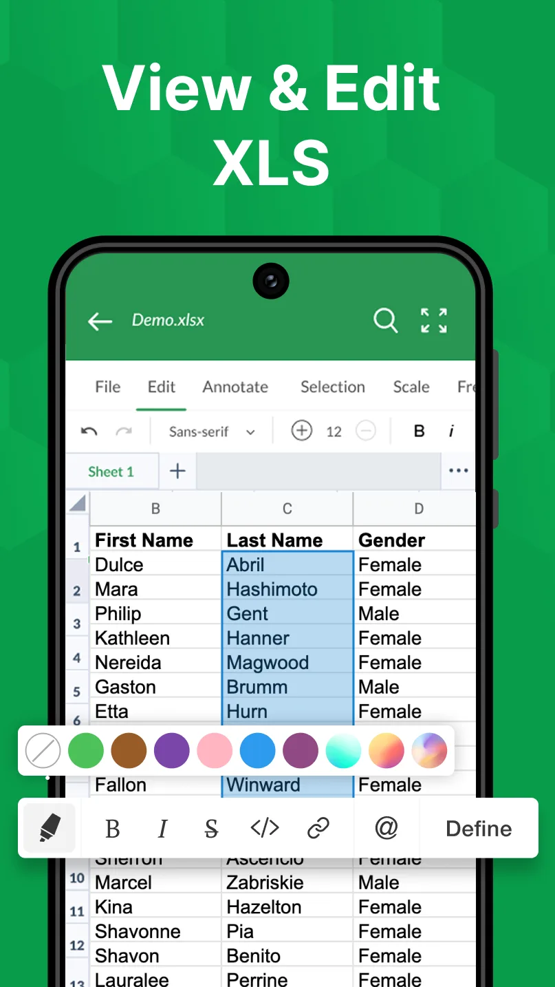 قارئ ملفات XLSX مهكر مهكر — لقطة 1